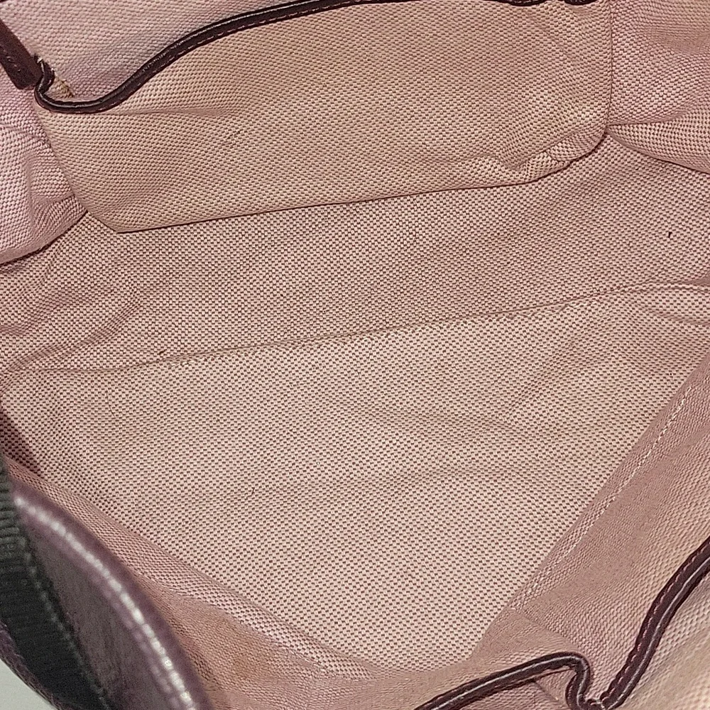 Dooney & Bourke Purple Pebble Leather Hobo Shoulder Bag